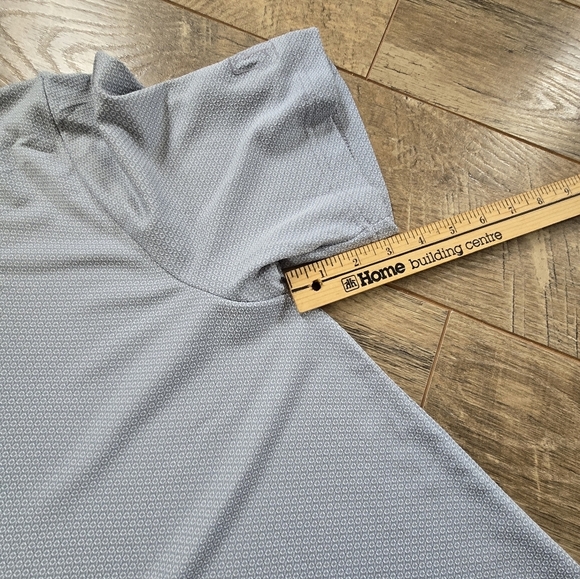 PGA Tour Men's Large Gray Polyester Polo Golf Shirt - Picture 7 of 13